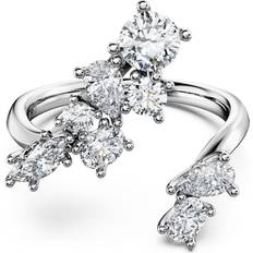 Swarovski 18k Rings Swarovski Galaxy bypass ring, Lab-grown diamonds 1.25 ct tw, Mixed cuts, 18K white gold White