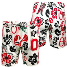 White Swim Shorts Children's Clothing Wes & Willy Big Boys and Girls White Ohio State Buckeyes Allover Print Vault Tech Swim Trunks White