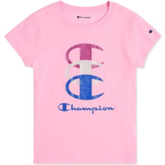 Champion T-shirts Children's Clothing Champion Big Girls Logo Graphic T-Shirt Lilac Sach