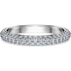 Swarovski 18k Rings Swarovski Eternity band ring, Lab-grown diamonds 0.75 ct tw, Round cut, 18K white gold White