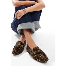 & Other Stories Skor & Other Stories Leopardmönstrade loafers texturerat läder med gulddetalj-Svart/a