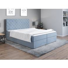 160cm - 220cm Letti Boxspringbett Schlafzimmerbett Willow 160x200 cm Sky Bettkasten