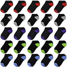 Sptramle Kids Ankle Socks, Baby Low Cut Socks for Toddlers Kids Boys Girls2-4 Years Old 25 Pairs Half Cushion No Show Socks Set