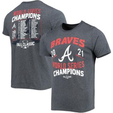 Atlanta Braves T-shirts Men's Majestic Threads Navy Atlanta Braves 2021 World Series Champions Dream Team Roster Tri-Blend T-Shirt