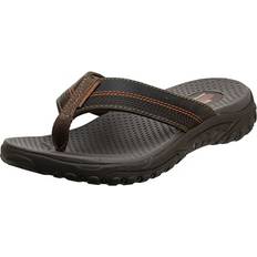 Flip-Flops Skechers mens Relaxed Fit¿ Reggae Cobano Flip Flop, Brown