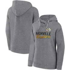 Women Jackets & Sweaters Fanatics Fanatics Branded Women's Fanatics Heather Gray Nashville Predators Script Favorite Pullover Hoodie