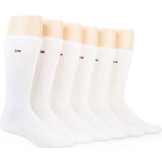 Tommy Hilfiger Socks Tommy Hilfiger Men's Solid Athletic Crew Sock in White 201CR12 HisRoom.com