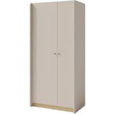 Beige Kleiderschränke Furniture24 Alessio AE3 90 x 195 x 52 cm Kleiderschrank