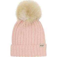 Huttelihut Merinould hue med alpaca pompom Rosa 2-4 år