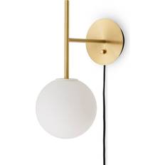 TR Bulb Suspended Brushed Brass Applique murale