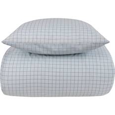 Nordstrand Home Sängkläder i King Size Storlek 240x220 cm Blårutigt Bäddset Påslakan Blå (240x220cm)