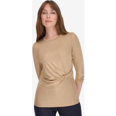 Tommy Hilfiger Blouses Tommy Hilfiger Women's Long-Sleeve Faux-Wrap Top Chmpgne Gl