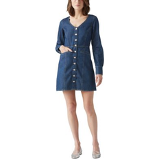 Levi's Women Dresses Levi's Women's Monroe Cotton Denim A-Line Button-Front Dress Get