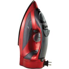 Regulars Irons & Steamers Brentwood Steam Iron With Retractable Cord Non-Stick Red