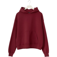 Dame - XXS Gensere Gina Tricot Basic Original Hoodie - Dark Red