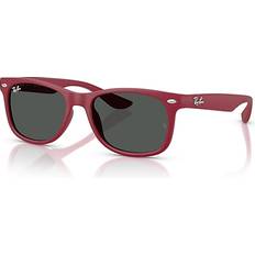 Rubber Sunglasses Ray-Ban Sunglasses New Wayfarer Kids - Rubber Bordeaux Grey