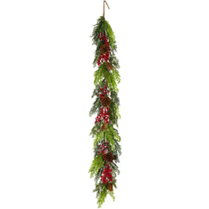 Groen Decoraties National Tree Company Christmas Joy Garland 5 ft Decoration