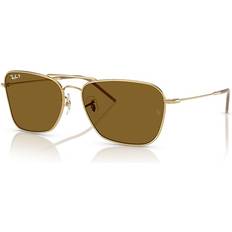 Ray-Ban Sunglasses Unisex Caravan Reverse - Arista Gold Brown