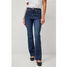 Ellos Collection Utsvängda stretchjeans med hög midja Blå