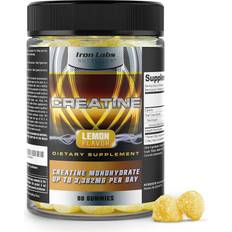 Gummies Creatine Iron Labs Nutrition Creatine Monohydrate Gummies Lemon Flavour 3382mg 90