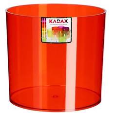 Red Pots Kadax Blumentopf Aus Kunststoff Rund Transparent 15 cm Rot