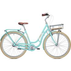 Kettingkast - Vrouw Stadsfietsen Falter R 4.0 Classic - Bright Turquoise