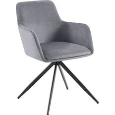 CLP Olema Velvet/Dark Gray Kitchen Chair 81cm