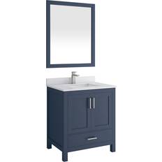 Navy blue bathroom vanity 30 inch Ayna Decors Rooh (AVR30NB3122)