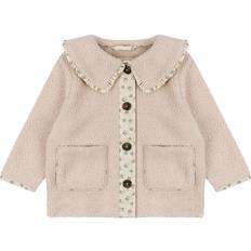 Ekologisk bomull Fleecekläder Konges Sløjd Grizz Collar Jacket - Brazilian Sand