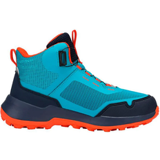 TPR Scarpe da passeggio Trollkids Kid's Trollfjord Hiking Boots - Lake Blue/Bright Orange