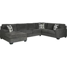 Gray - U-Sofas Signature Design by Ashley Ballinasloe Black/Gray Sofa 143" 3pcs 5 Seater