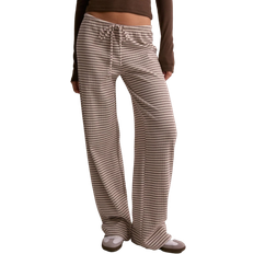 Brune - Dame Bukser Nelly Stripe Chill Pants - Brown