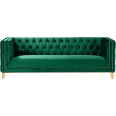 Willa Arlo Interiors Sickels Green Sofa 90" 3 Seater