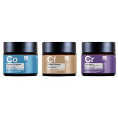 Coffee Exfoliator + Night Cream + Coconut Hydrating Mask