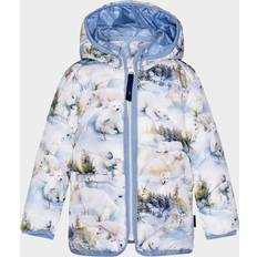 Molo Oberbekleidung Molo Pale Blue Polar Bear Puffer Jacket