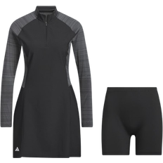 Elastane/Lycra/Spandex - Short Dresses Adidas Ultimate365 Long Sleeve Dress - Black