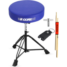 Stools & Benches 5 Core Drum Throne Padded Guitar Stool Height Adjustable Drummer Seat Music Chair Adults And Kids DS BLKCH BLU