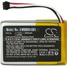 VHBW Battery Compatible With Garmin Delta SE Dog Training Collar Receiver 450mAh 3.7 V Li-polymer