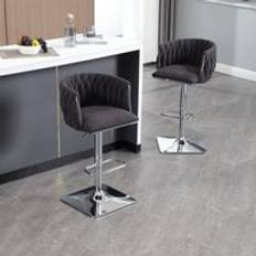 Abrihome Adjustable Counter Height Bar Set of 2 Seating Stool