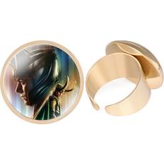 Adjustable Size - Women Rings RYWOLT 09603 Popular Loki Time Stone Ring Metal Plated Adjustable Unisex Jewelry