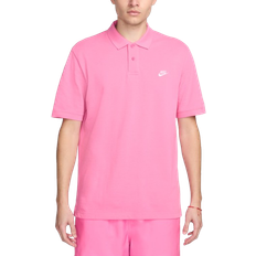 Nike Men's Club Short Sleeve Polo - Playful Pink/White