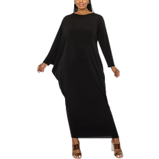 L I V D Louella Asymmetrical Maxi Dress Plus Size - Black