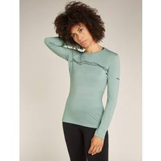 Mujer - Multicolor Capas base Icebreaker Camiseta Merino 200 Oasis Larga Mujer - Green