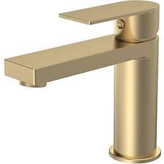 Brass Basin Taps Balterley Square Mono Basin Mixer Tap & Push Button Waste