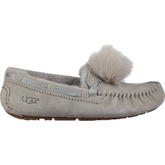 Women - Wool Moccasins UGG Dakota Pom Pom - Grey