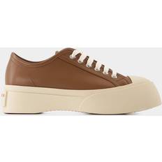 Marni Shoes Marni Laced Up Sneakers Leather Brown