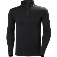 Homme - Laine mérinos Sous-vêtements Helly Hansen Men's Lifa Merino Midweight Half-Zip Base Layer - Black