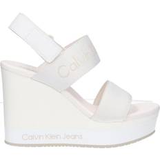 45 Sandalias de tacón Calvin Klein Platform Wedge - Off White