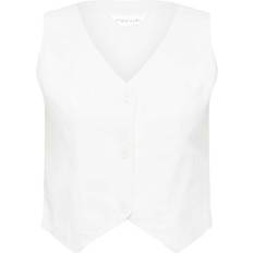 Linen Vests PixieGirl Linen Waistcoat - White