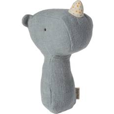 Maileg Tygleksaker Babyleksaker Maileg Lullaby Friends Rhino Rattle Dusty Blue